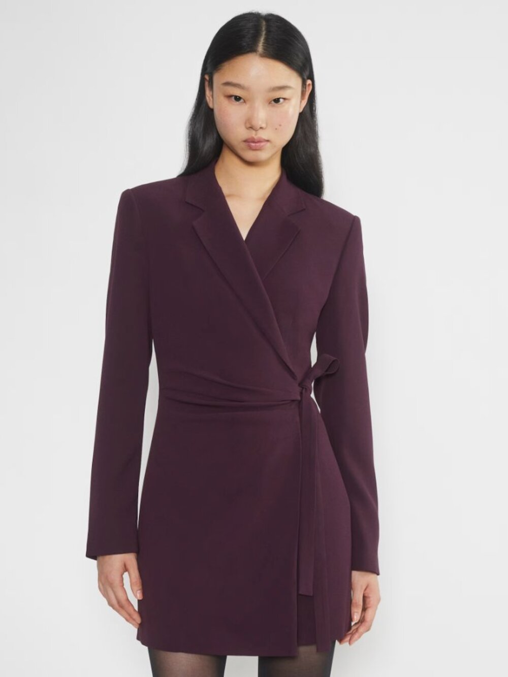 Aritzia Babaton Pavilion Wrap Dress in Noble Royal Dark Purple Size 8 NWOT